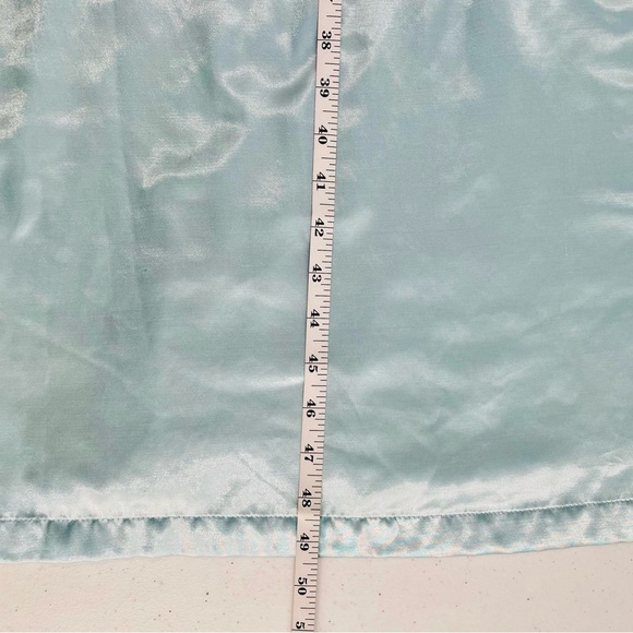 Erika Taylor Satin Look Cotton Lined 3/4 Sleeve Button Up Embroidered Nightgown - Picture 12 of 13